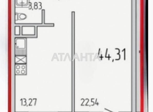1-комнатная квартира по адресу ул. Жемчужная (площадь 48 м²) - фото 8 1-комнатная квартира по адресу ул. Жемчужная (площадь 48 м²) - Atlanta.ua - фото 8