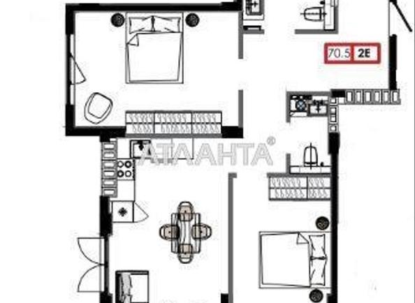 2-кімнатна квартира за адресою вул. Марсельська (площа 70,9 м²) - Atlanta.ua - фото 2