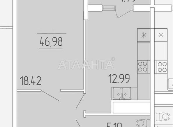 1-комнатная квартира по адресу ул. Краснова (площадь 46,6 м²) - фото 21 1-комнатная квартира по адресу ул. Краснова (площадь 46,6 м²) - Atlanta.ua - фото 21