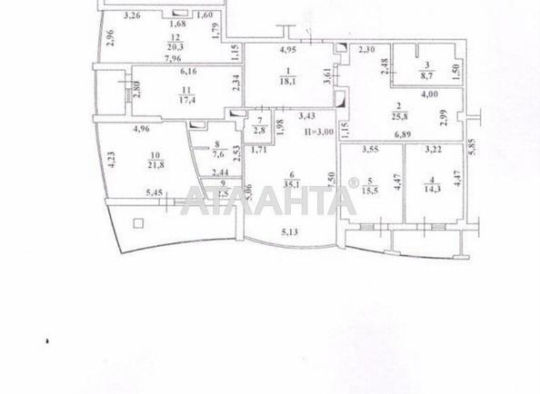 Многокомнатная квартира по адресу Ванный пер. (площадь 198,6 м²) - Atlanta.ua - фото 20