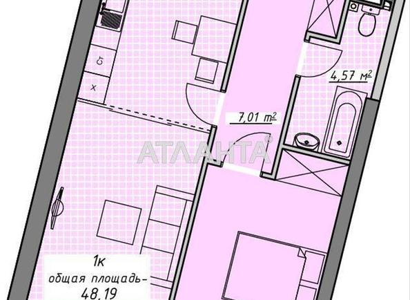 1-комнатная квартира по адресу Курортный пер. (площадь 48 м²) - Atlanta.ua - фото 6