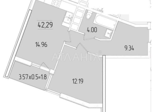 1-комнатная квартира по адресу ул. Краснова (площадь 42,5 м²) - Atlanta.ua - фото 14