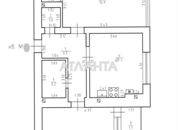 2-кімнатна квартира за адресою вул. Софіївська (площа 73,4 м²) - Atlanta.ua - фото 14