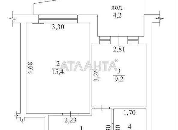 1-кімнатна квартира за адресою Небесної сотні пр. (площа 39,5 м²) - Atlanta.ua - фото 11