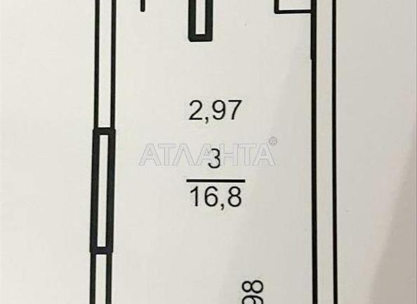 1-комнатная квартира по адресу ул. Пишоновская (площадь 28,1 м²) - Atlanta.ua