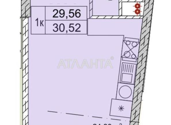 1-кімнатна квартира за адресою вул. Чубаївська (площа 33 м²) - Atlanta.ua - фото 20