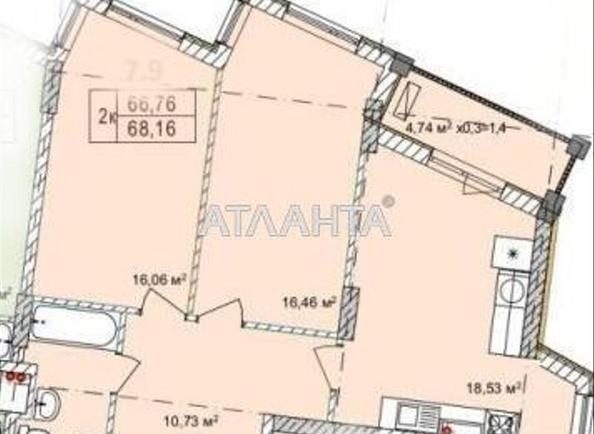 2-кімнатна квартира за адресою вул. Чубаївська (площа 68 м²) - Atlanta.ua - фото 16