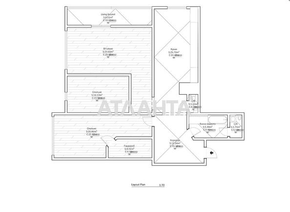 3-rooms apartment apartment by the address st. Shevchenko pr (area 122,2 m²) - photo 31 3-rooms apartment apartment by the address st. Shevchenko pr (area 122,2 m²) - Atlanta.ua - photo 31