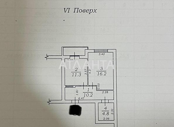 1-комнатная квартира по адресу ул. Чехова (площадь 43,5 м²) - Atlanta.ua - фото 11