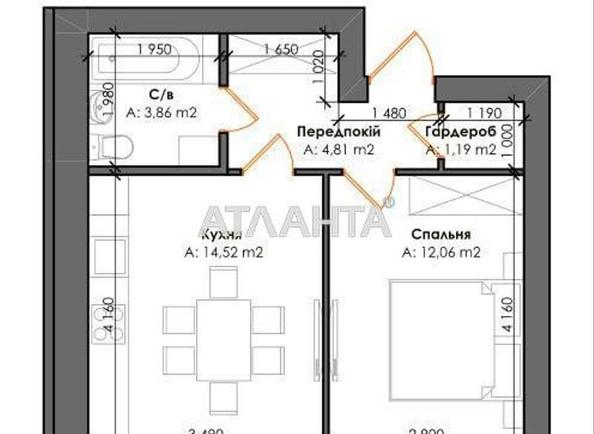 1-комнатная квартира по адресу ул. Институтская (площадь 36,5 м²) - Atlanta.ua - фото 20