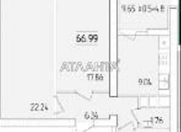 1-комнатная квартира по адресу ул. Краснова (площадь 68,6 м²) - Atlanta.ua - фото 2