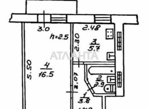 1-кімнатна квартира за адресою вул. Проспект Шевченка (площа 33 м²) - Atlanta.ua - фото 12