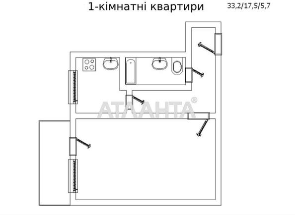 1-room apartment apartment by the address st. Petrova gen (area 33 m²) - photo 11 1-room apartment apartment by the address st. Petrova gen (area 33 m²) - Atlanta.ua - photo 11