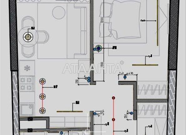 1-комнатная квартира по адресу Курортный пер. (площадь 45,5 м²) - Atlanta.ua