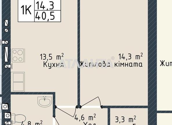 1-кімнатна квартира за адресою вул. Промислова (площа 44,5 м²) - Atlanta.ua - фото 9