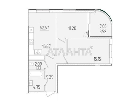 2-кімнатна квартира за адресою вул. Краснова (площа 63 м²) - Atlanta.ua - фото 14