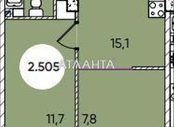 2-кімнатна квартира за адресою вул. Паустовського (площа 44 м²) - Atlanta.ua - фото 3