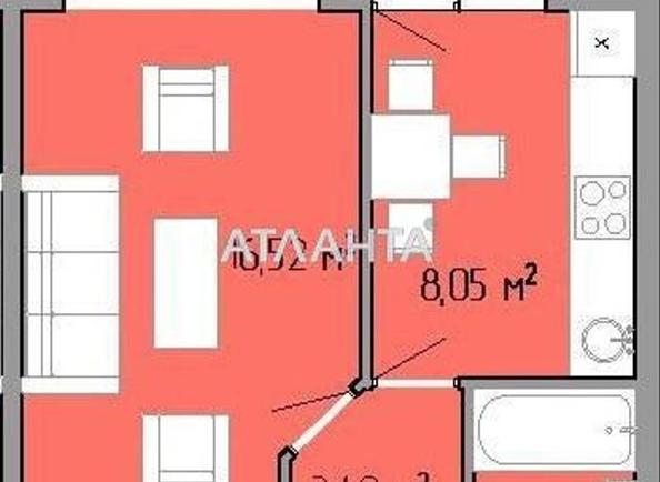 1-комнатная квартира по адресу Небесной Сотни пр. (площадь 35 м²) - Atlanta.ua - фото 7
