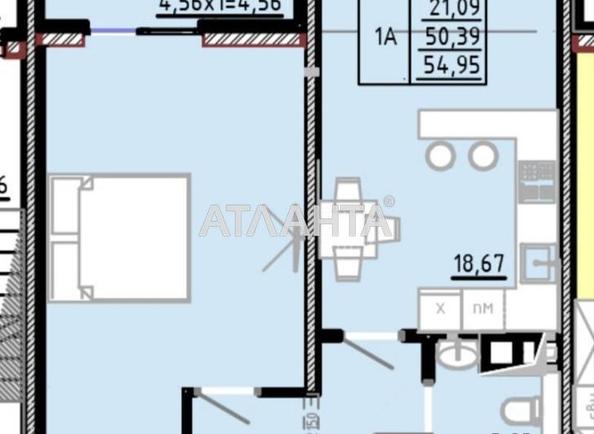 1-комнатная квартира по адресу ул. Франко Ивана (площадь 55,0 м²) - фото 3 1-комнатная квартира по адресу ул. Франко Ивана (площадь 55,0 м²) - Atlanta.ua - фото 3