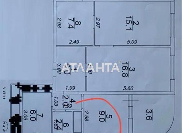 2-комнатная квартира по адресу ул. Краснова (площадь 68,3 м²) - Atlanta.ua - фото 16