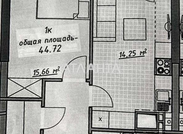 1-комнатная квартира по адресу Курортный пер. (площадь 45 м²) - Atlanta.ua