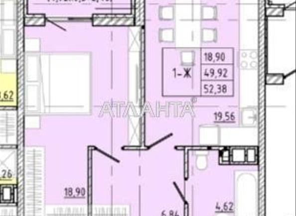 1-кімнатна квартира за адресою вул. Франка Івана (площа 52,3 м²) - Atlanta.ua - фото 6
