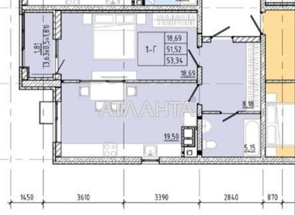 1-room apartment apartment by the address st. Franko Ivana (area 53,3 m²) - Atlanta.ua - photo 2