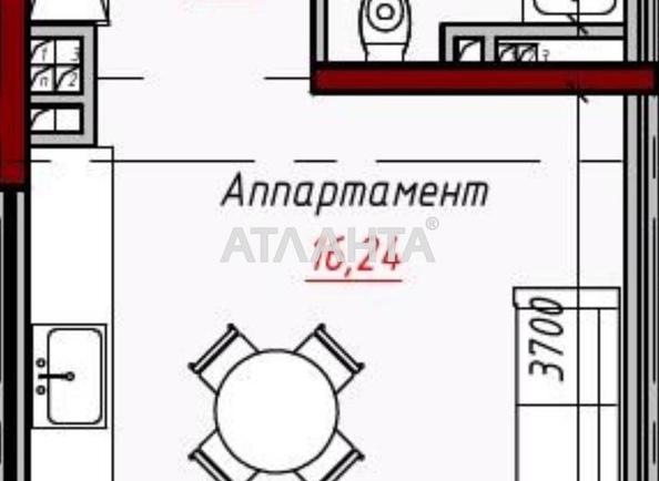 1-room apartment apartment by the address st. Dachnaya (area 26 m²) - Atlanta.ua - photo 5