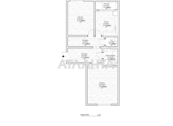 2-комнатная квартира по адресу ул. Николаевская (площадь 68 м²) - фото 17 2-комнатная квартира по адресу ул. Николаевская (площадь 68 м²) - Atlanta.ua - фото 17