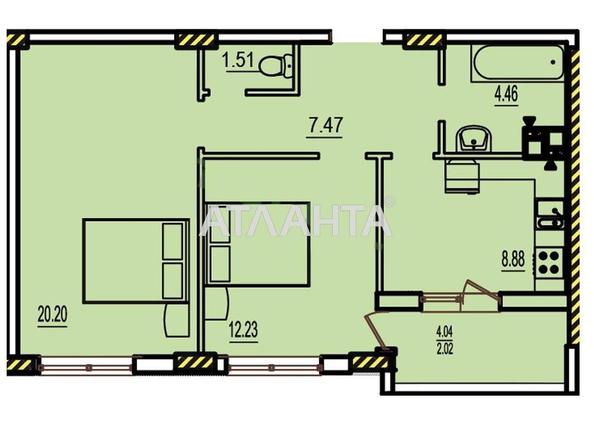 2-кімнатна квартира за адресою вул. Будівельна (площа 57 м²) - Atlanta.ua - фото 2