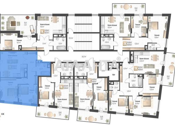 2-кімнатна квартира за адресою вул. Орлика Пилипа (площа 64,6 м²) - Atlanta.ua - фото 3