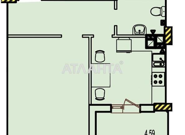 1-комнатная квартира по адресу ул. Строительная (площадь 39 м²) - Atlanta.ua - фото 2