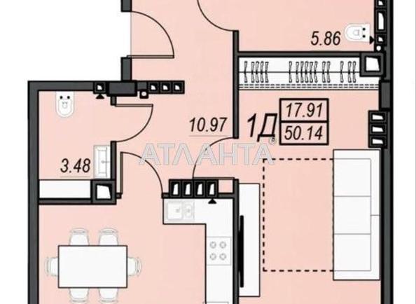 1-room apartment apartment by the address st. Aleksandriyskaya (area 50,1 m²) - Atlanta.ua - photo 4