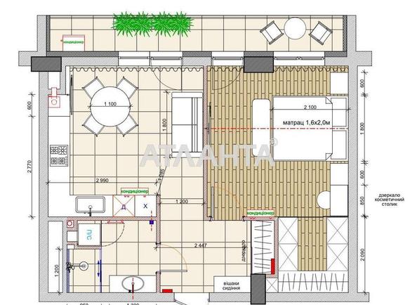 1-комнатная квартира по адресу ул. Генерала Чупринки (площадь 51,6 м²) - Atlanta.ua - фото 7