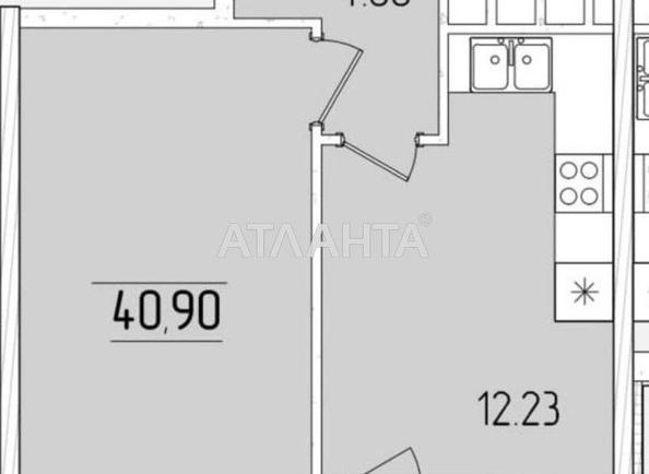1-комнатная квартира по адресу ул. Краснова (площадь 41 м²) - Atlanta.ua - фото 3
