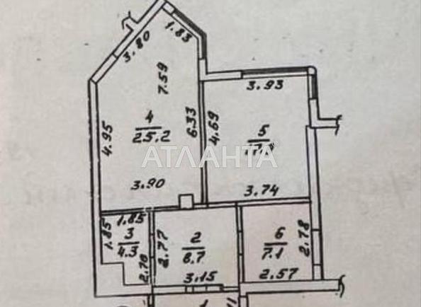 1-room apartment apartment by the address st. Srednefontanskaya (area 69 m²) - Atlanta.ua - photo 11