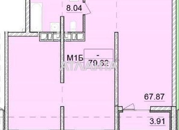 2-кімнатна квартира за адресою вул. Франка Івана (площа 79,8 м²) - Atlanta.ua - фото 5
