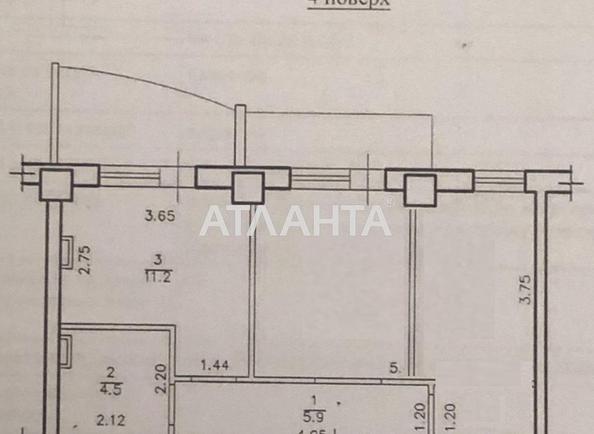 2-rooms apartment apartment by the address st. Pedagogicheskaya (area 48,5 m²) - photo 2 2-rooms apartment apartment by the address st. Pedagogicheskaya (area 48,5 m²) - Atlanta.ua - photo 2