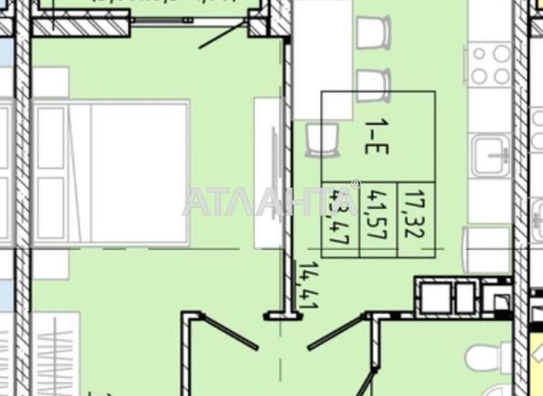 1-комнатная квартира по адресу ул. Франко Ивана (площадь 43,5 м²) - Atlanta.ua - фото 6