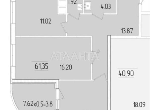 2-кімнатна квартира за адресою вул. Краснова (площа 61,4 м²) 2-кімнатна квартира за адресою вул. Краснова (площа 61,4 м²) - Atlanta.ua
