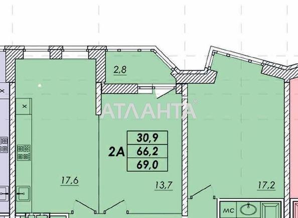2-кімнатна квартира за адресою вул. Прохорівська (площа 68,1 м²) - фото 2 2-кімнатна квартира за адресою вул. Прохорівська (площа 68,1 м²) - Atlanta.ua - фото 2