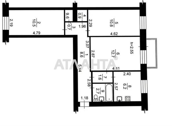 3-rooms apartment apartment by the address st. Boychuka Mikhaila Kikvidze (area 56,1 m²) - Atlanta.ua - photo 12
