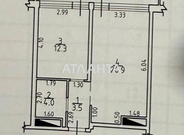 1-комнатная квартира по адресу ул. Каманина (площадь 43,9 м²) - Atlanta.ua - фото 7