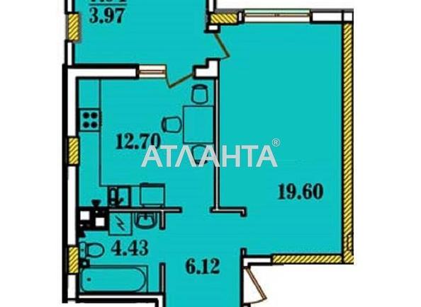 1-кімнатна квартира за адресою вул. Будівельна (площа 47 м²) - Atlanta.ua - фото 2