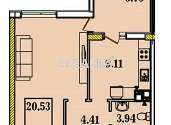 1-кімнатна квартира за адресою вул. Будівельна (площа 42 м²) - Atlanta.ua - фото 2