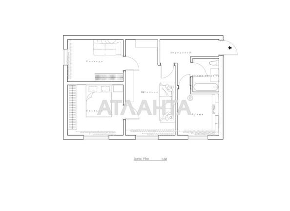 3-комнатная квартира по адресу ул. Радостная (площадь 47,2 м²) - Atlanta.ua - фото 61