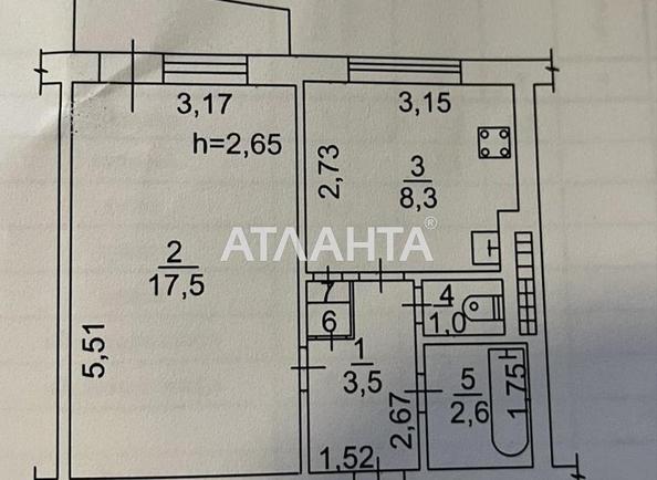 1-кімнатна квартира за адресою вул. Академіка Корольова (площа 34 м²) - Atlanta.ua - фото 9