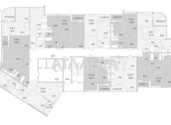 1-кімнатна квартира за адресою вул. Краснова (площа 42,6 м²) - Atlanta.ua - фото 7