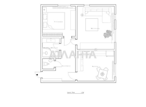 2-комнатная квартира по адресу ул. Промышленная (площадь 64 м²) - Atlanta.ua - фото 23