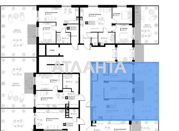 2-кімнатна квартира за адресою вул. Орлика Пилипа (площа 63,0 м²) - фото 11 2-кімнатна квартира за адресою вул. Орлика Пилипа (площа 63,0 м²) - Atlanta.ua - фото 11